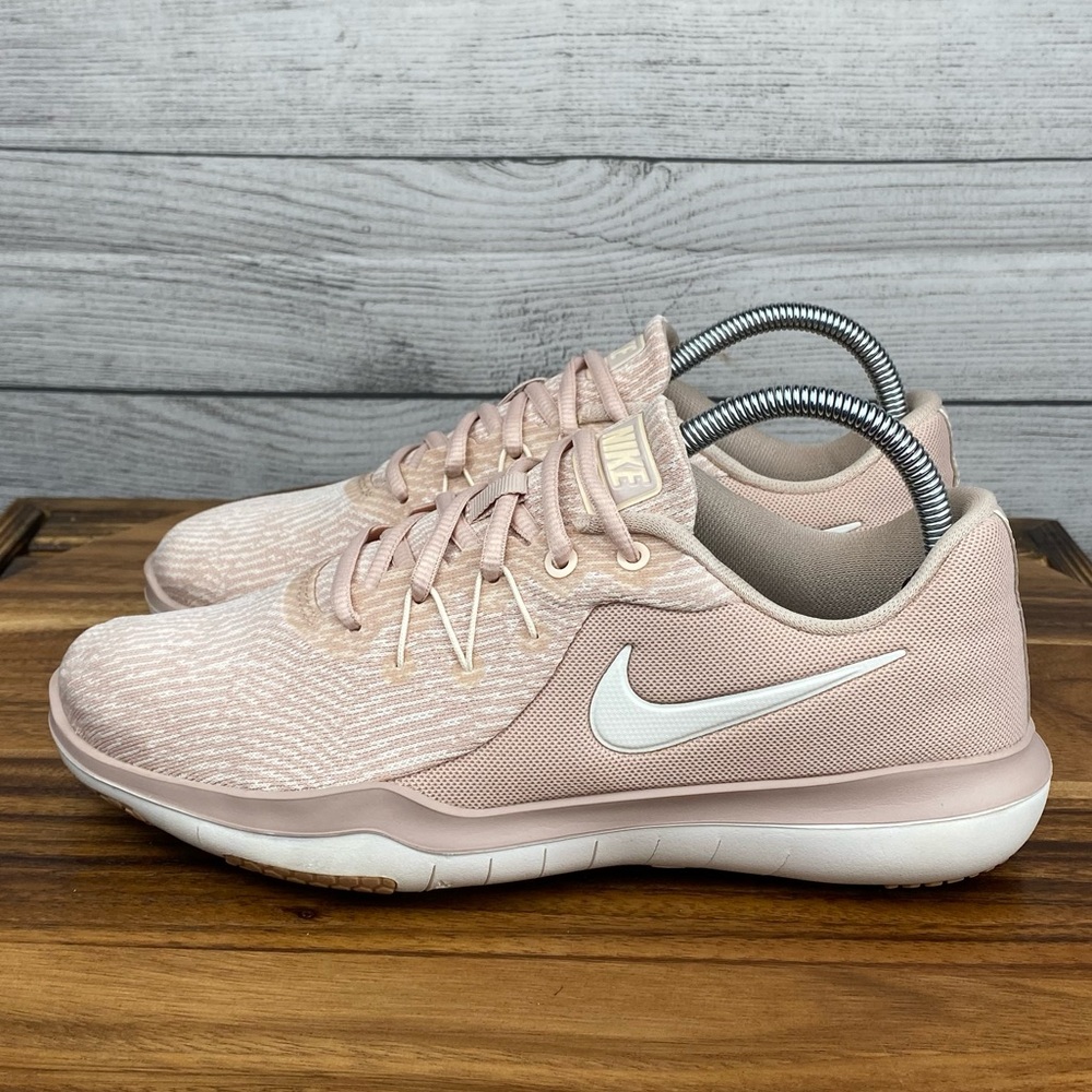 Nike Women’s Athletic Shoes in Blush Pink with White Swoosh